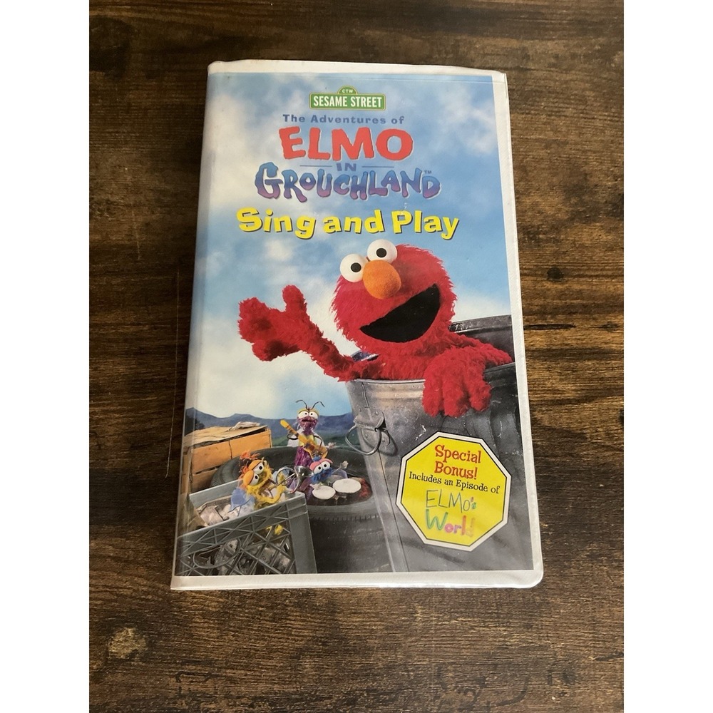 The Adventures of Elmo in Grouchland Sing and Play Sesame Street VHS 1999